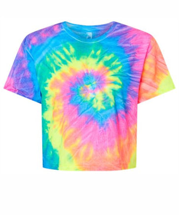 ALL Ladies Cropped Tie-Dye T