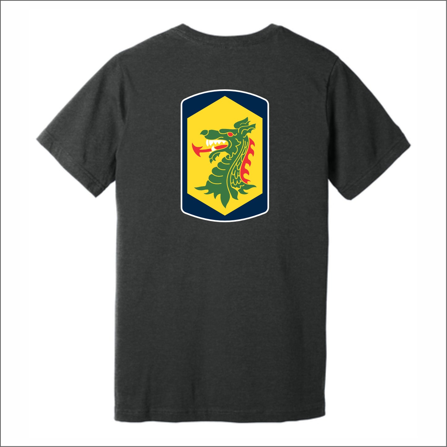 123rd Engineer Battalion Heathered Soft Jersey Short Sleeve T-shirt - Design A