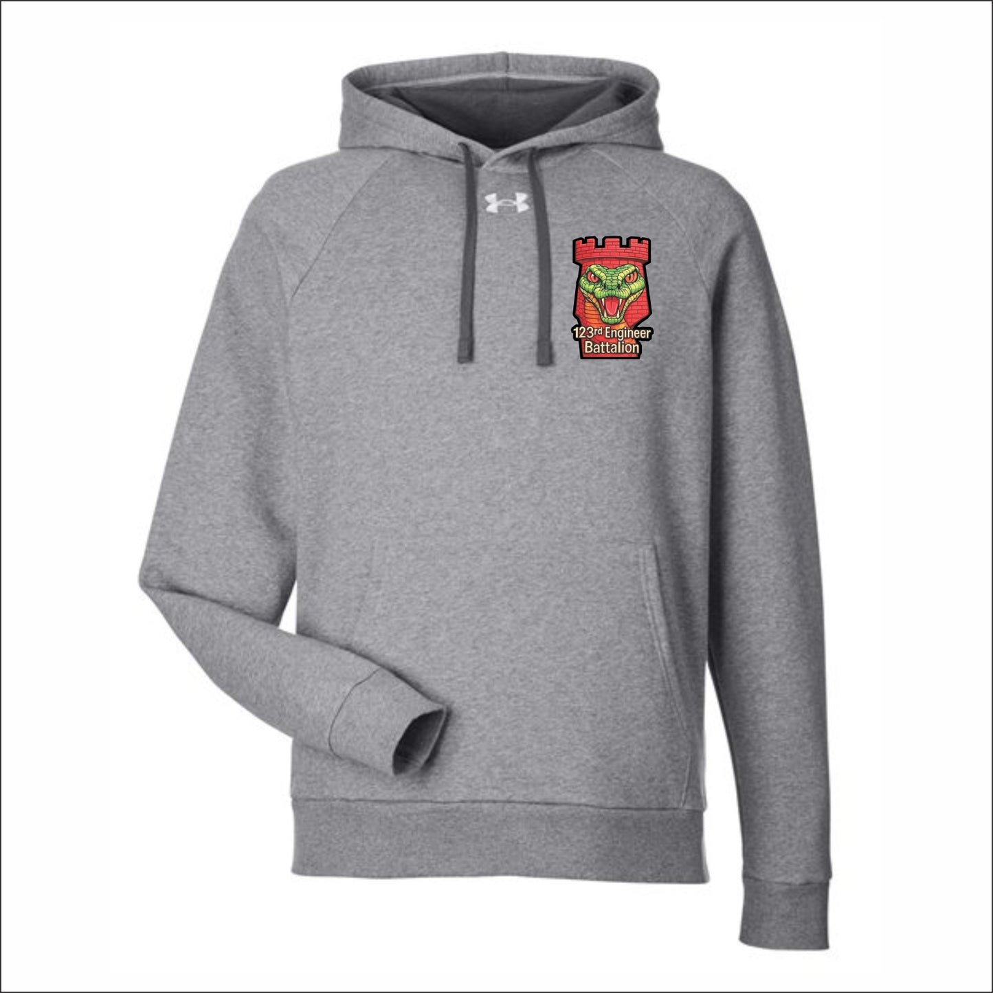 123rd Engineer Battalion Under Armour Rival Hooded Sweatshirt - Design B