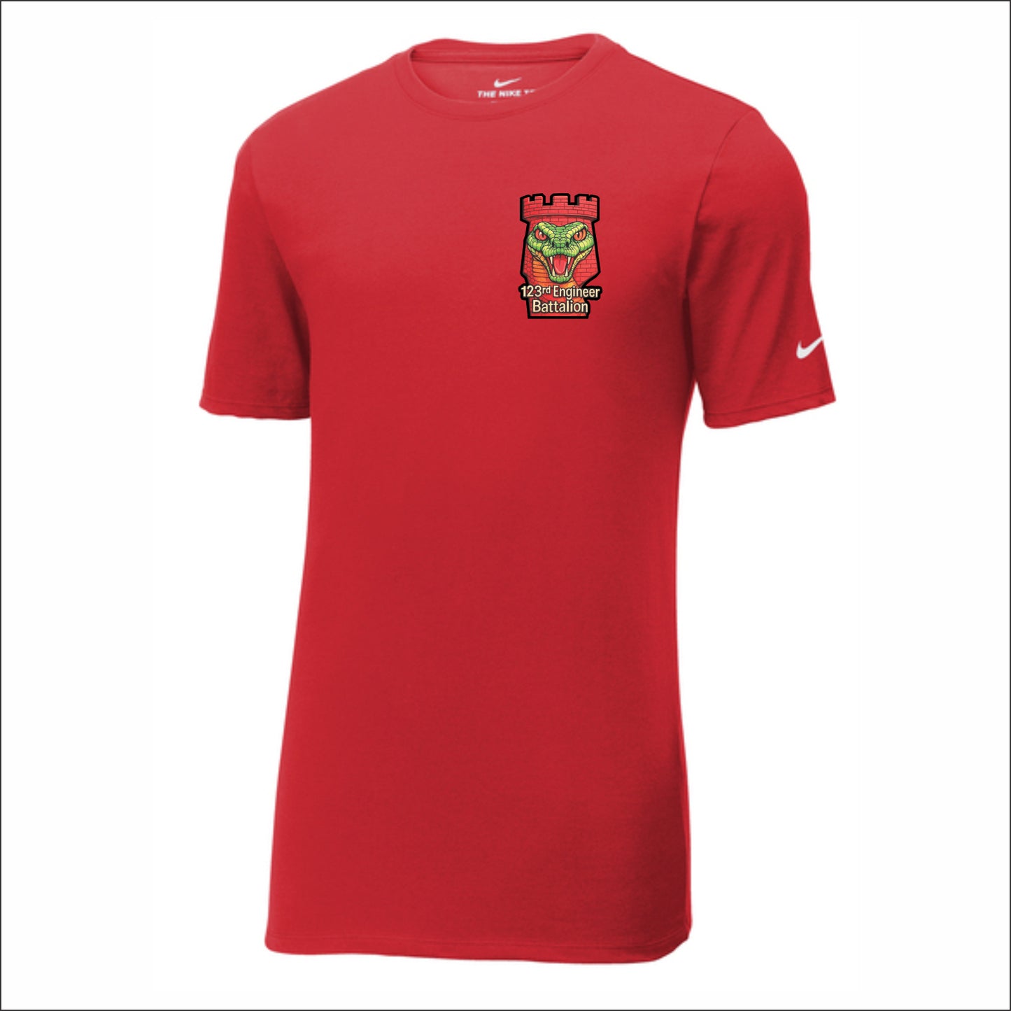 123rd Engineer Battalion NIKE Dri-Fit Performance T-shirt - Design A