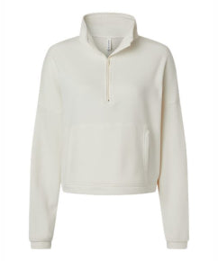ALL Ladies Sponge Fleece 1/4 Zip Pullover