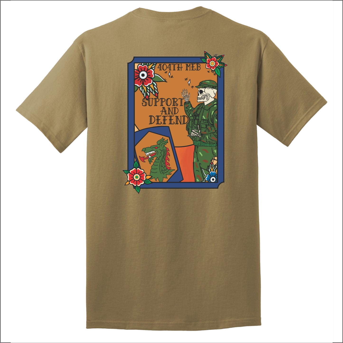 404th MEB Short Sleeve T-shirt - Des. C