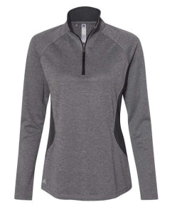 ALL Ladies Adidas Contrast 1/4 Zip Performance