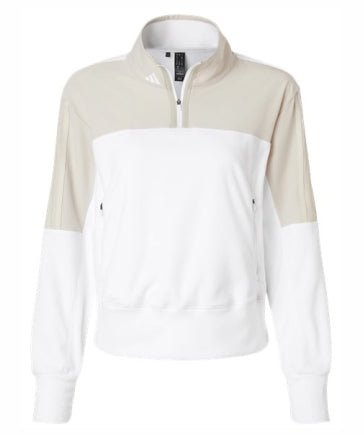 ALL Ladies Adidas 1/4 Zip Poly Fleece