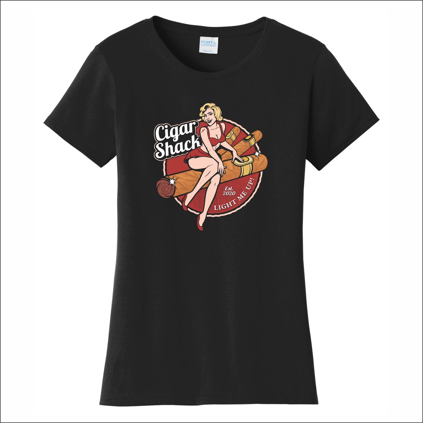 Cigar Shack Ladies Fan Favorite Tee - Design A