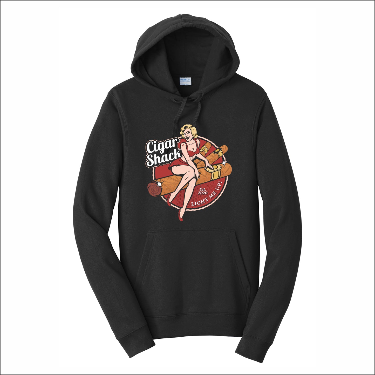 Cigar Shack Fan Favorite Pullover Hooded Sweatshirt - Design A