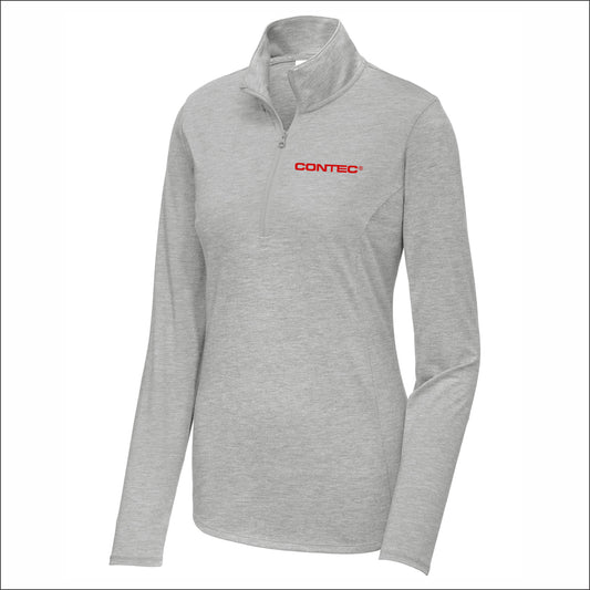 Contec Ladies Tri-Blend Wicking 1/4-Zip Pullover