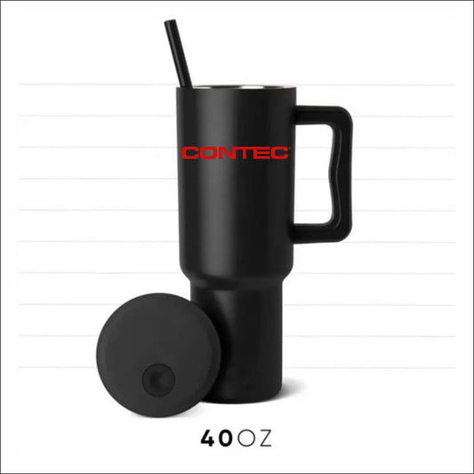 Contec Insulated Stainless Steel 40oz Tumbler with Handle and Straw