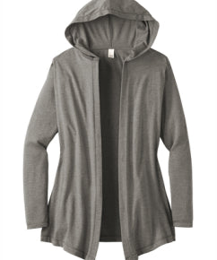 ALL Ladies Tri-Blend Hooded Cardigan
