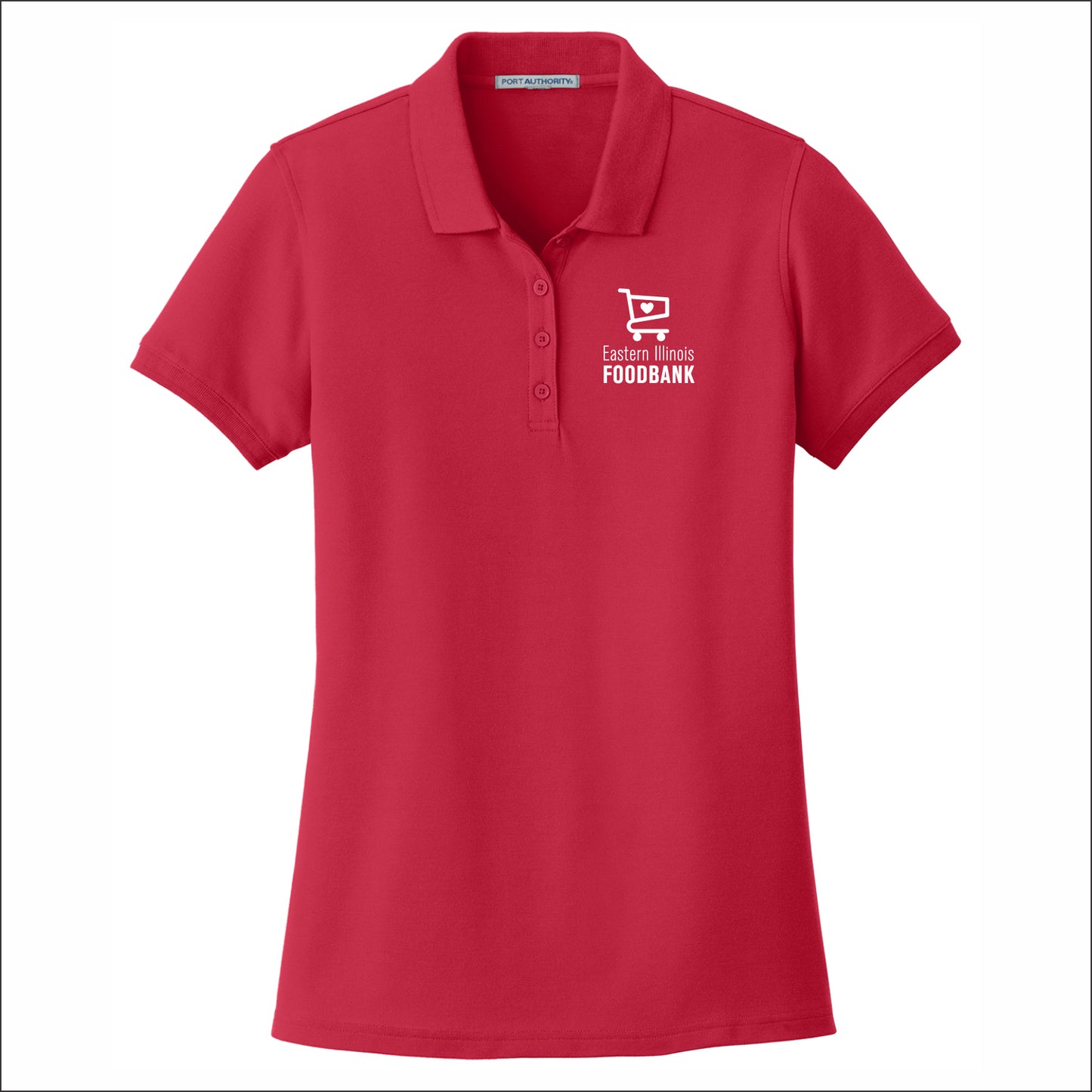 Eastern IL Food Bank Ladies Classic Pique Short Sleeve Polo Shirt