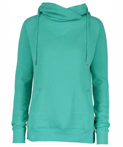 ALL Ladies Funnel Neck Hooded Sweatshirt