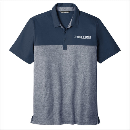 Echo Electric M&S TravisMathew Oceanside Blocked Polo