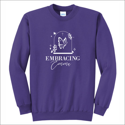 Embracing Emma Crewneck Sweatshirt - Design A