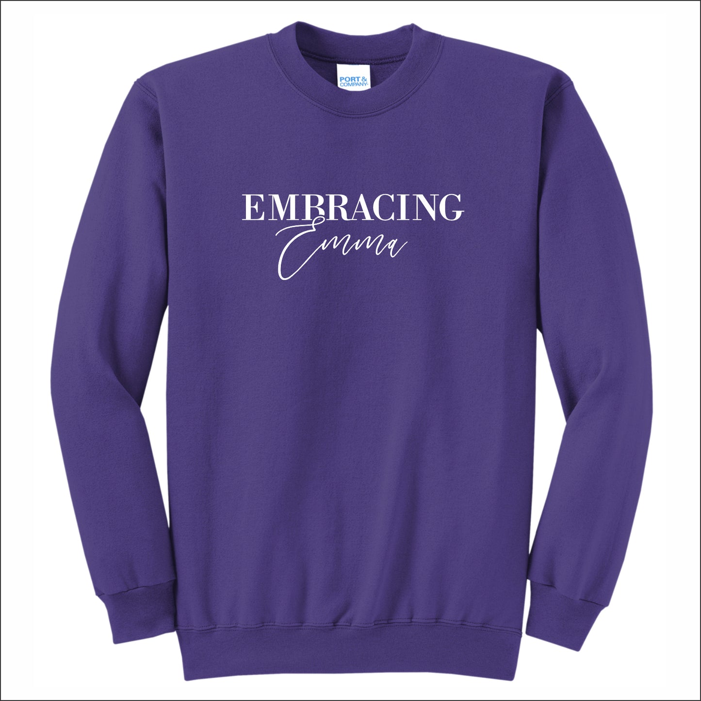 Embracing Emma Crewneck Sweatshirt - Design C
