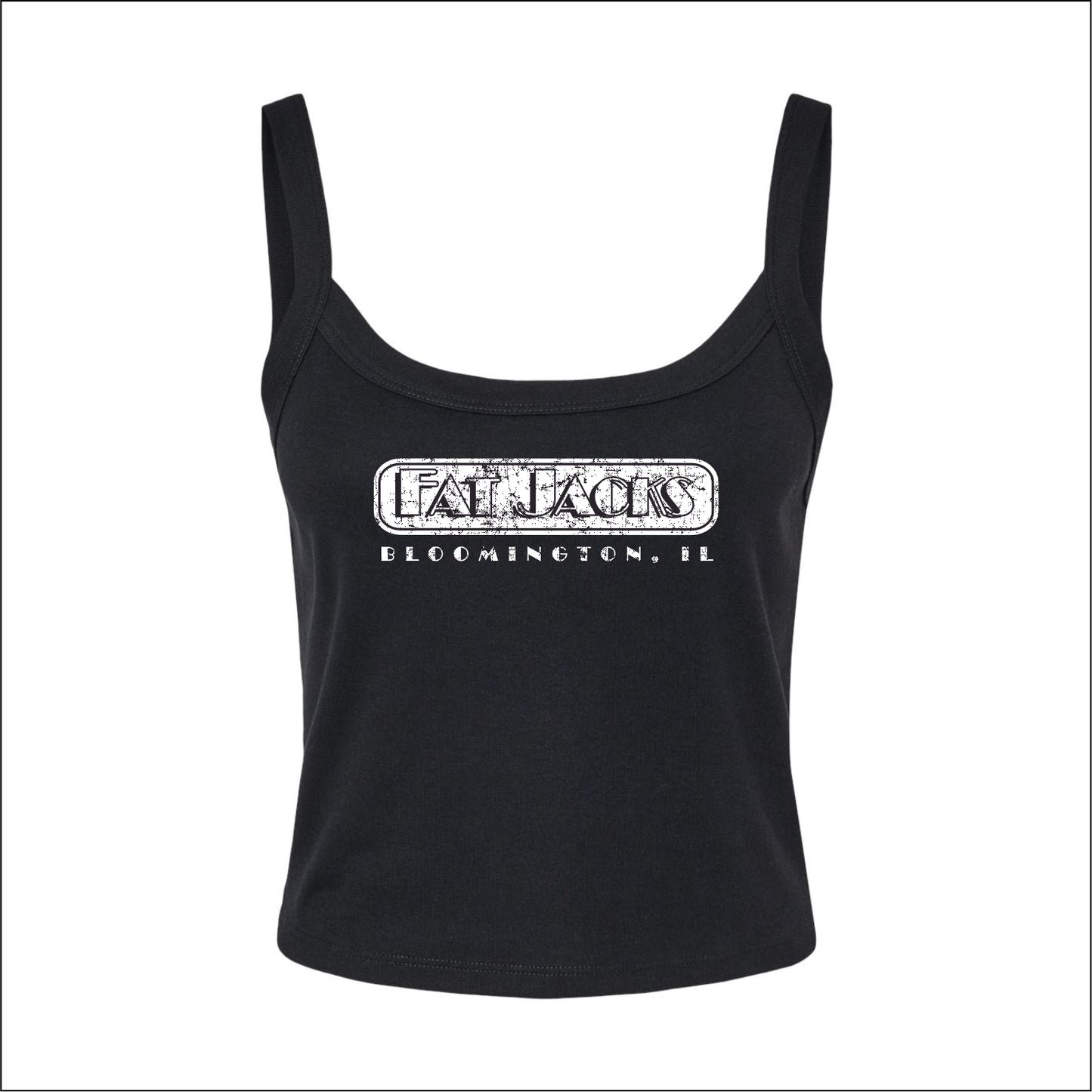 Fat Jacks Women's Micro Rib Spaghetti Strap Tank