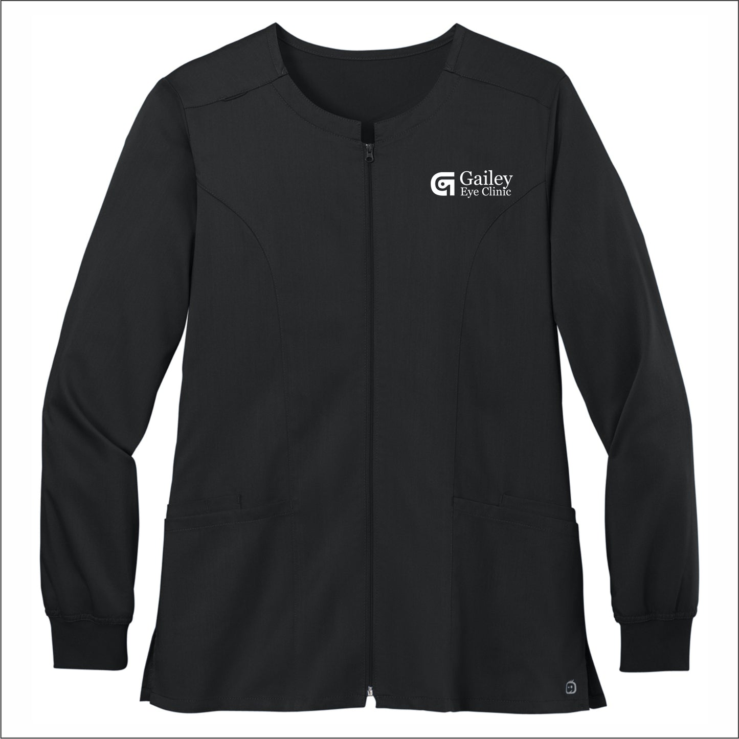 Gailey Eye Clinic Wink Ladies Premiere Flex Full-Zip Scrub Jacket