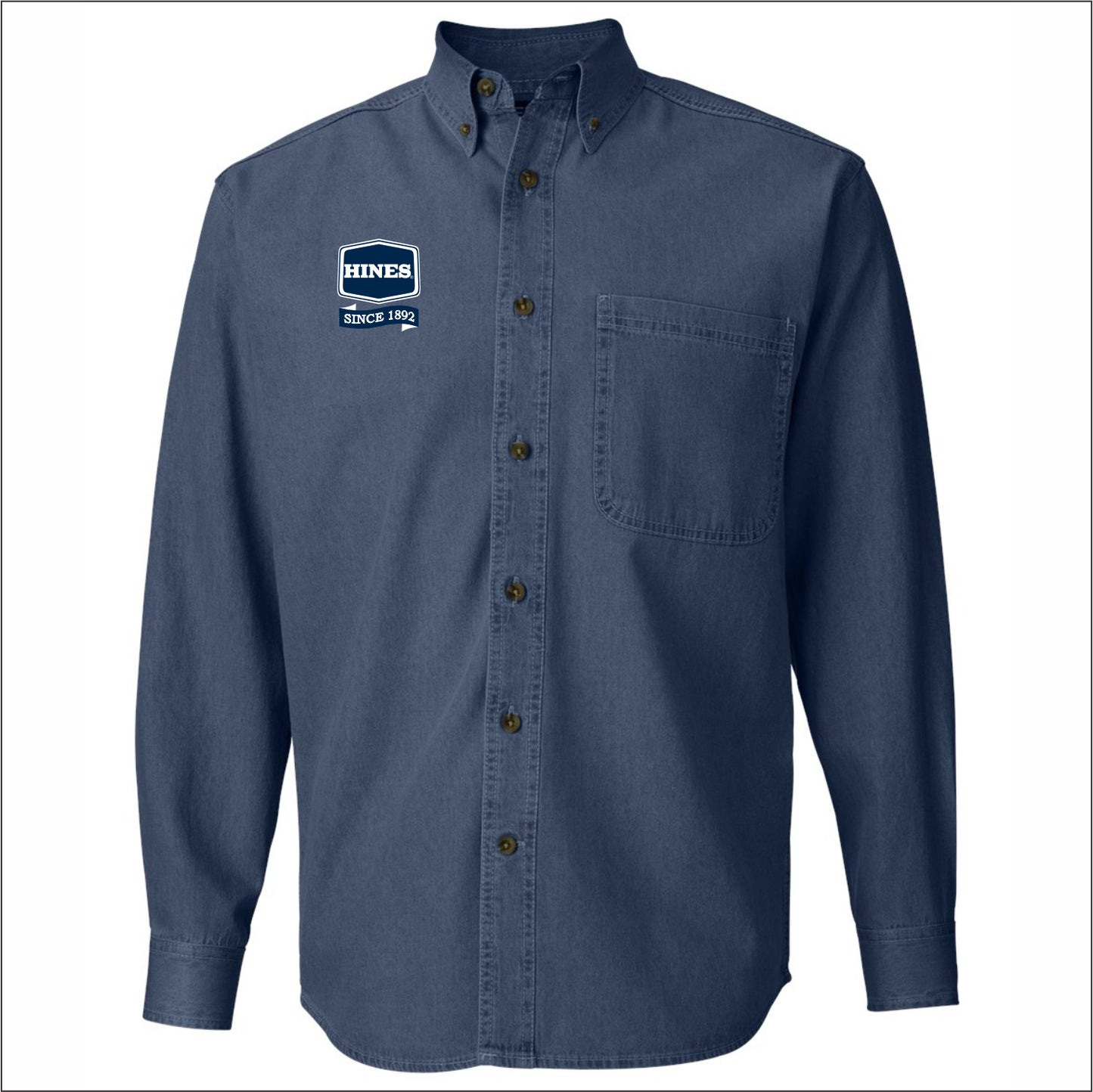 Hines Supply Long Sleeve Denim Shirt