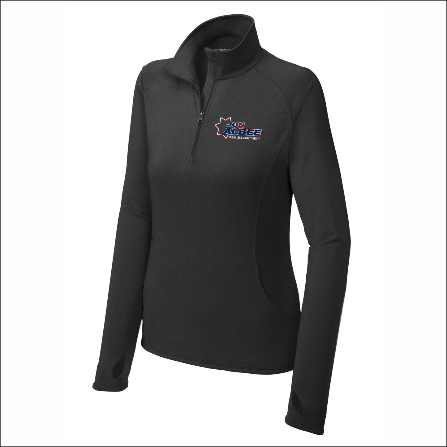 Jon Albee for Sheriff Ladies Stretch 1/2 Zip Performance