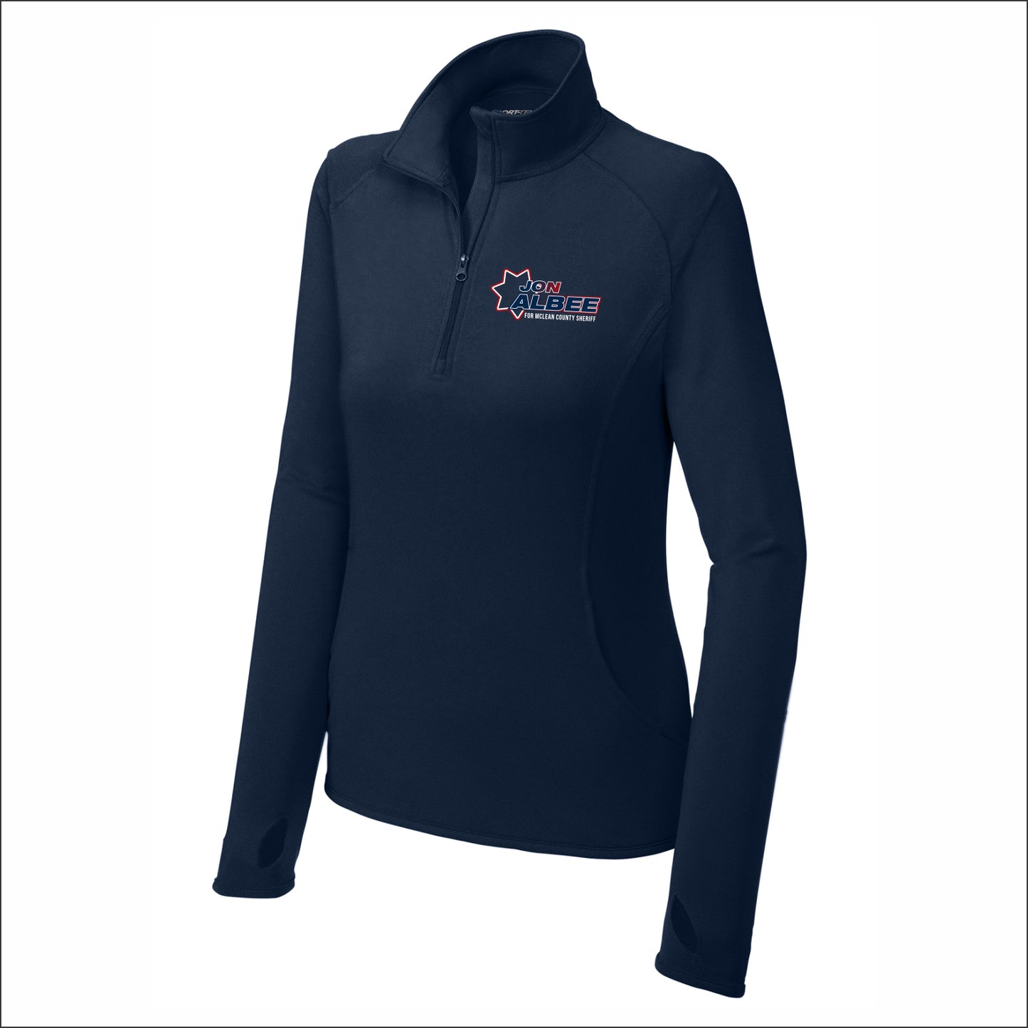 Jon Albee for Sheriff Ladies Stretch 1/2 Zip Performance