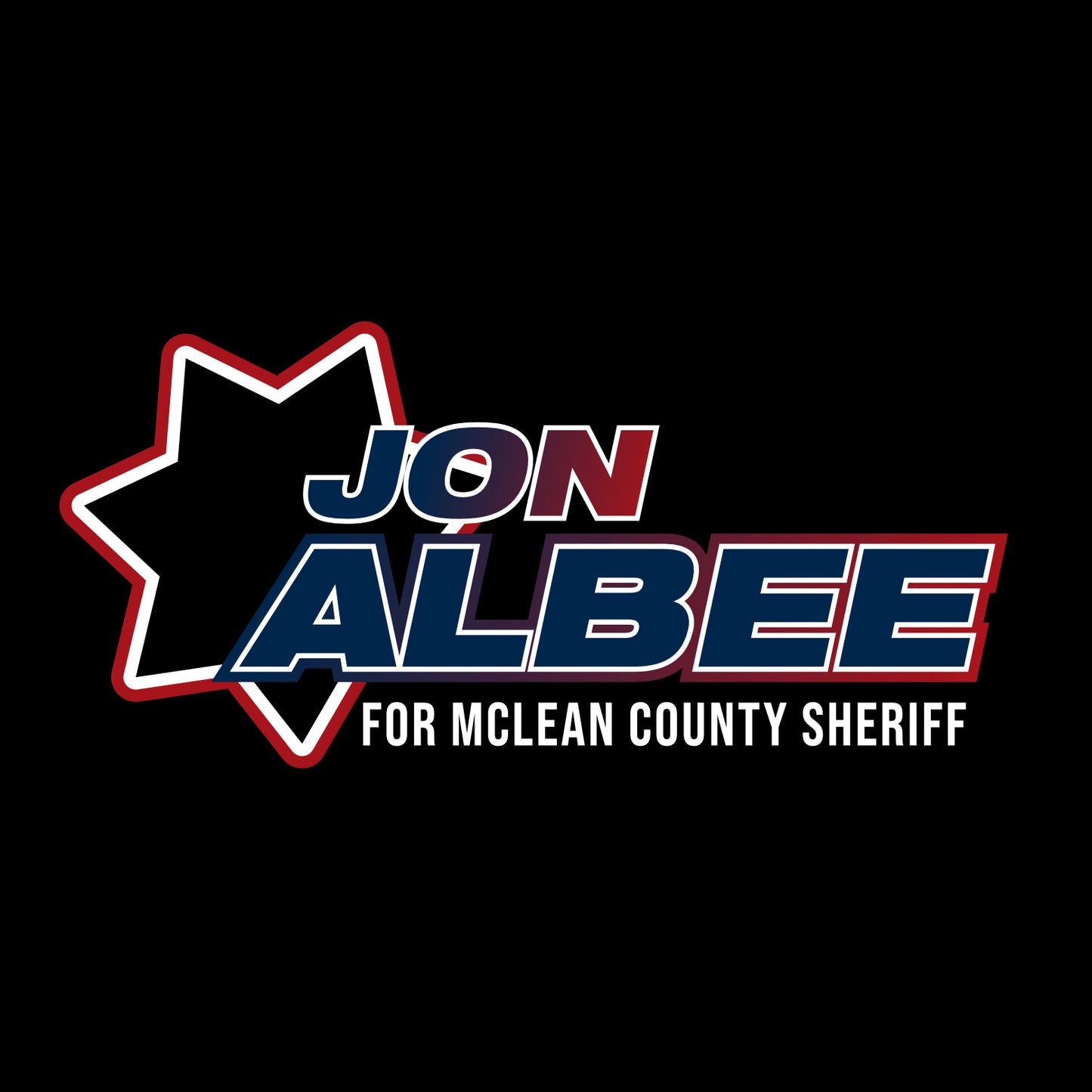 Jon Albee for Sheriff Ladies Stretch 1/2 Zip Performance