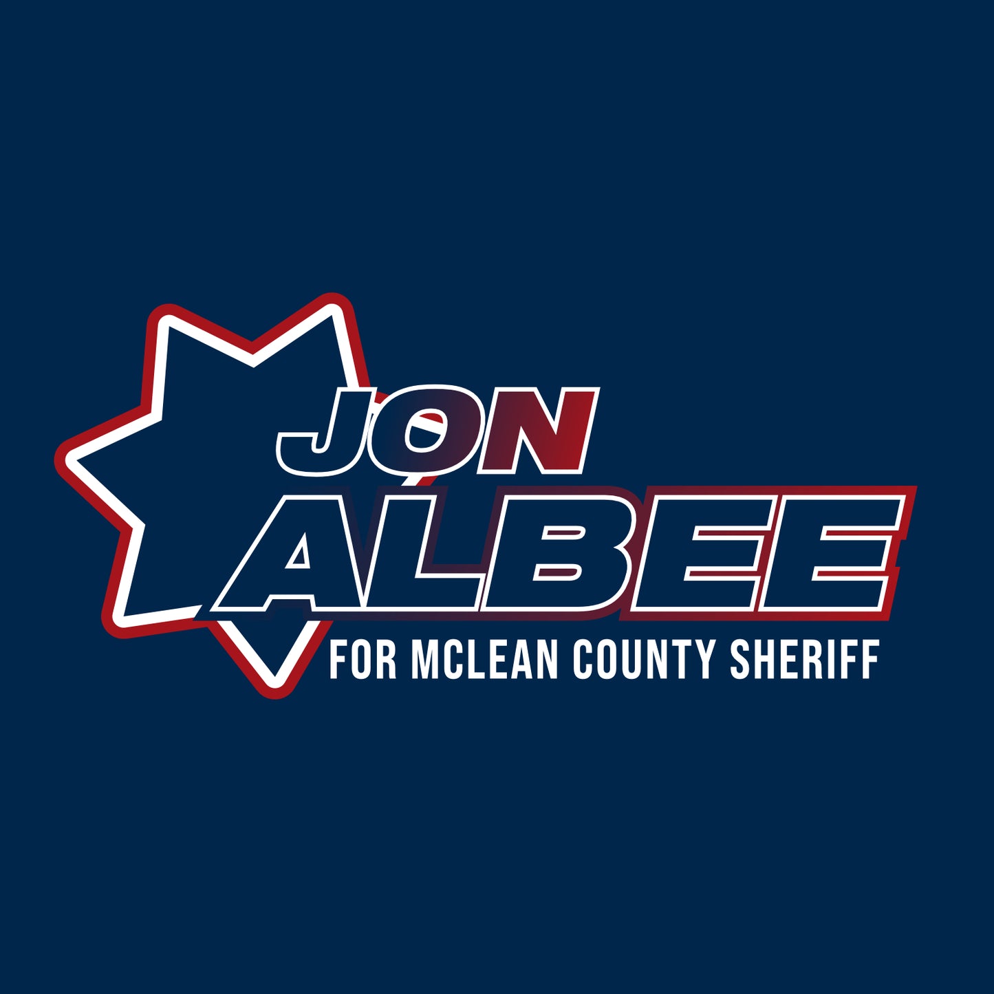 Jon Albee for Sheriff Ladies Stretch 1/2 Zip Performance