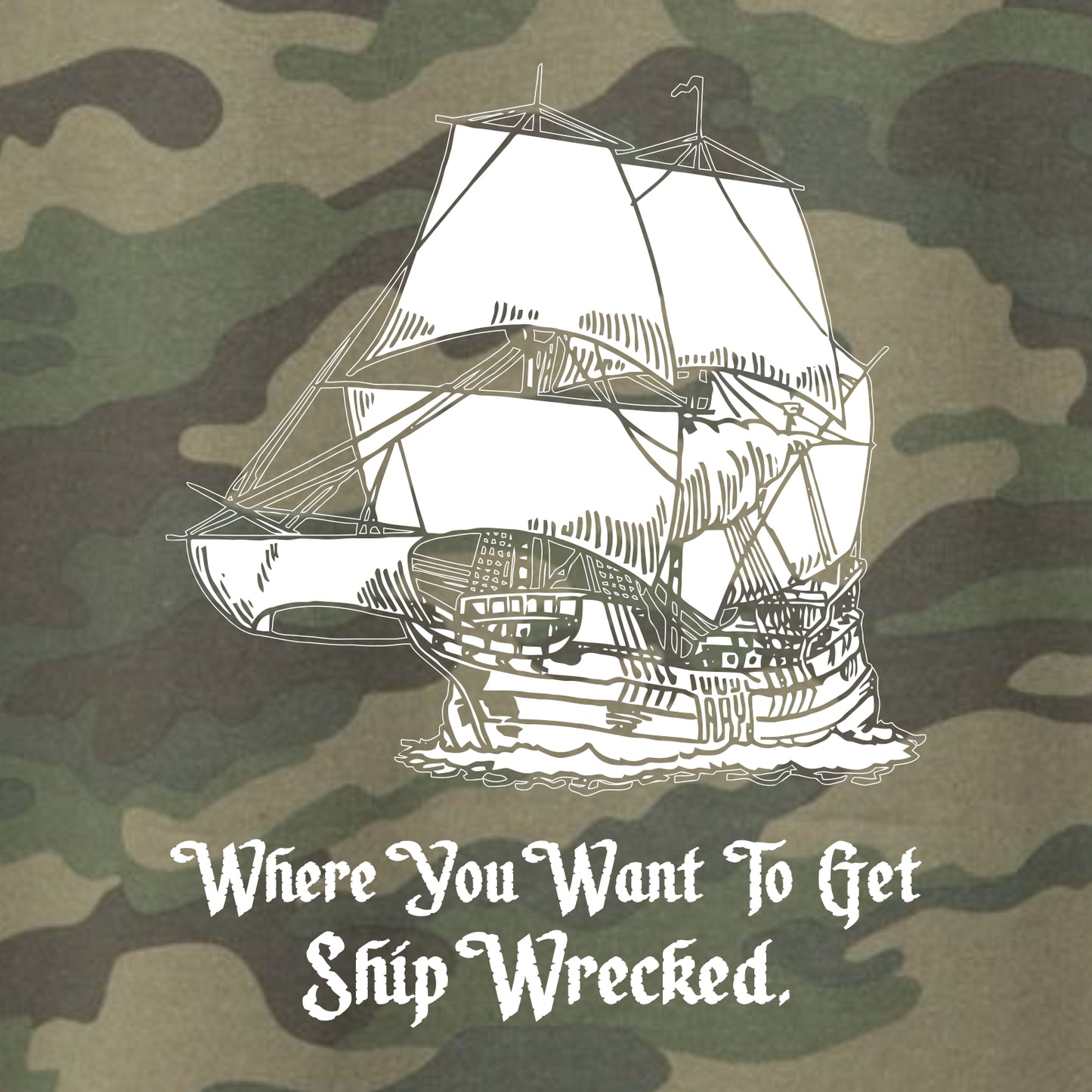 Windjammer Camouflage Hooded Sweatshirt