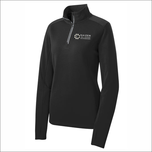 Kaizen CPAs Ladies Sport-Tek Textured 1/4-Zip Pullover - AUTO