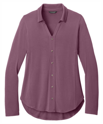 ALL Ladies Luxe Knit Button Tunic