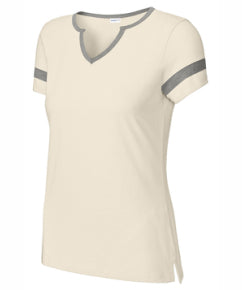 ALL Ladies Halftime Notch Neck Tee