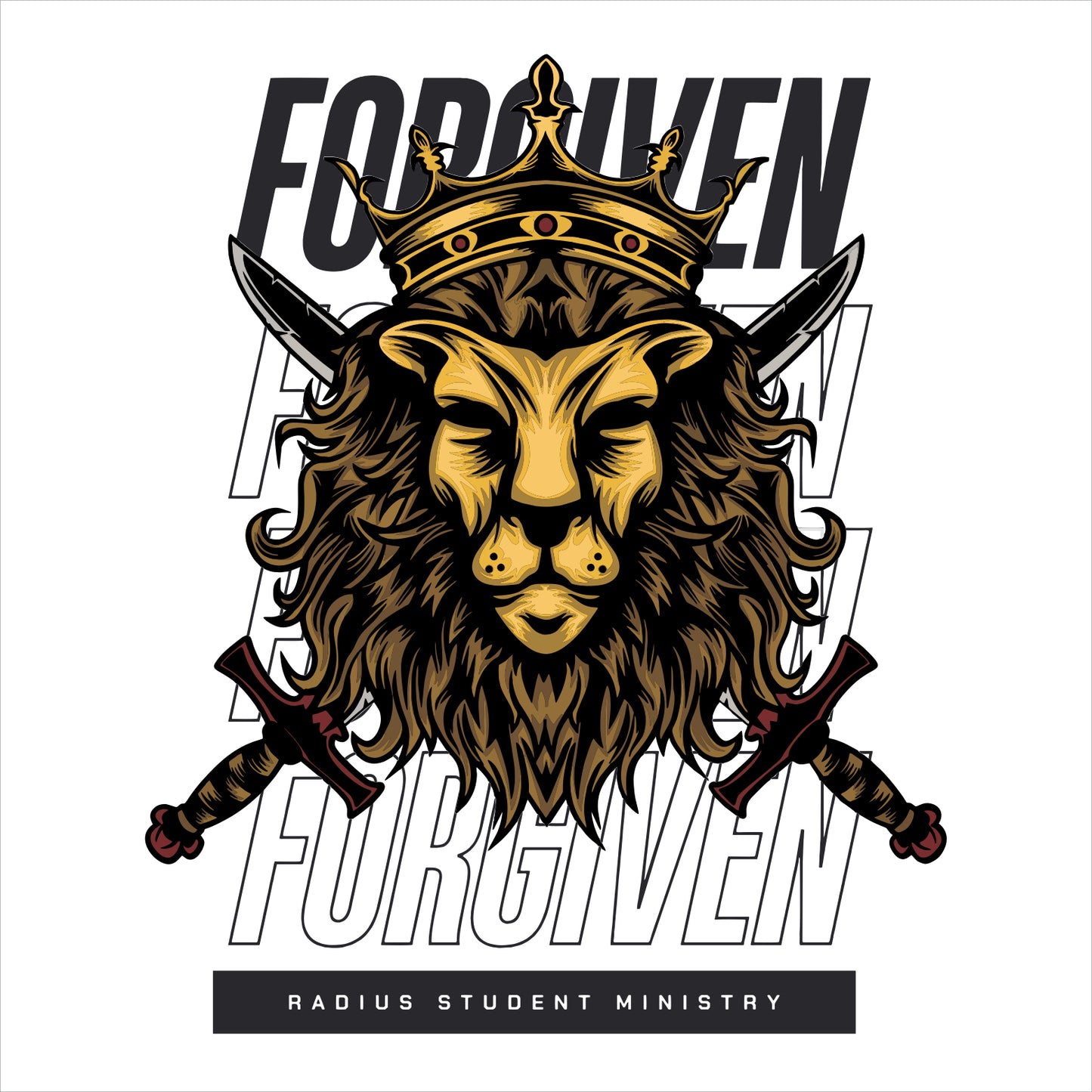 MCC Radius Pigment Dye T-shirt - Design D