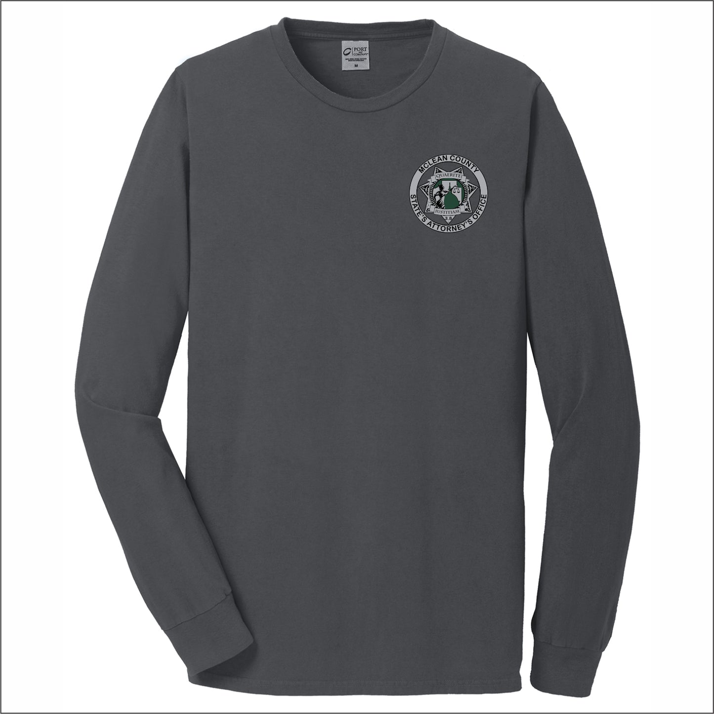 McLean Co State's Attorney Beach Wash Garment-Dyed Long Sleeve T-shirt