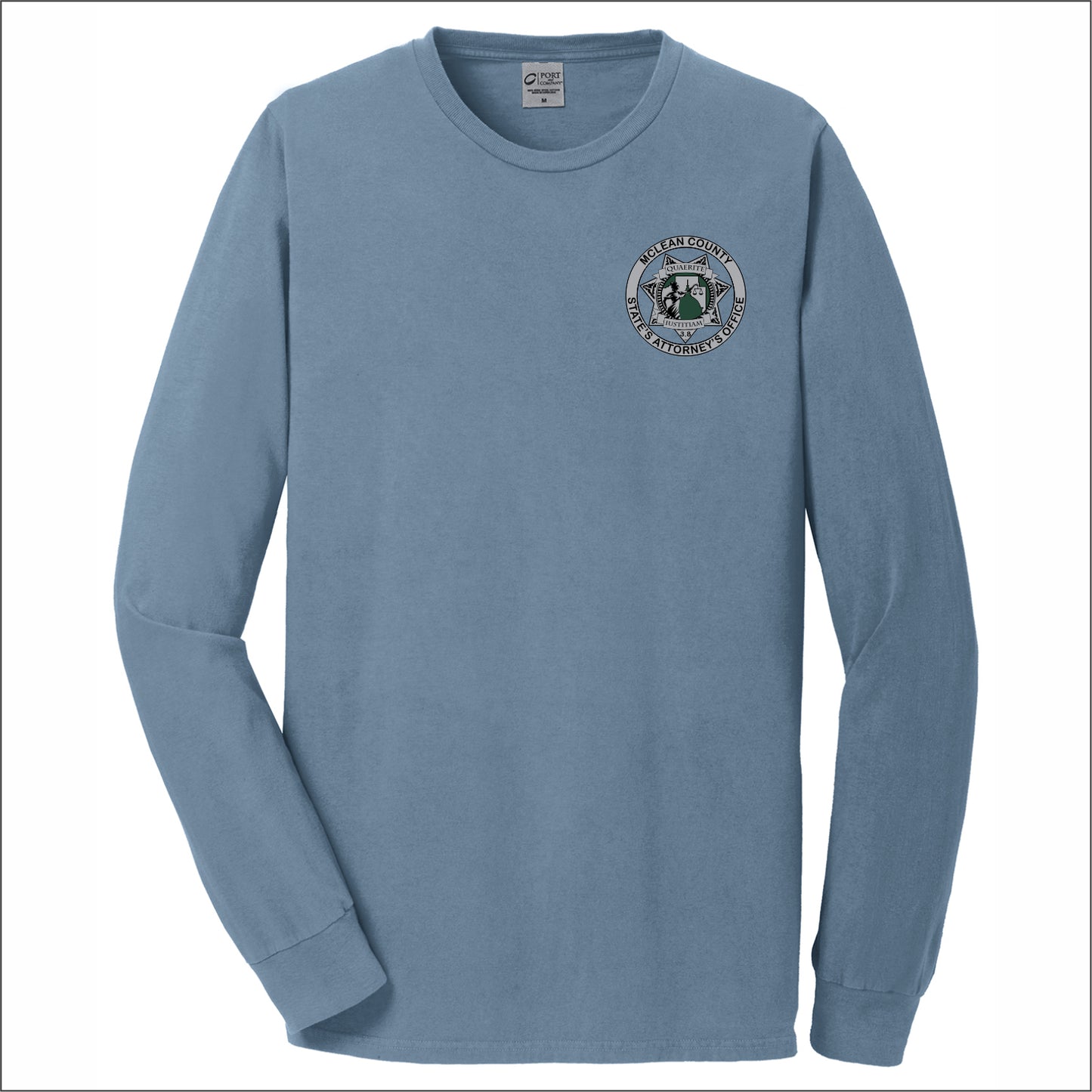 McLean Co State's Attorney Beach Wash Garment-Dyed Long Sleeve T-shirt