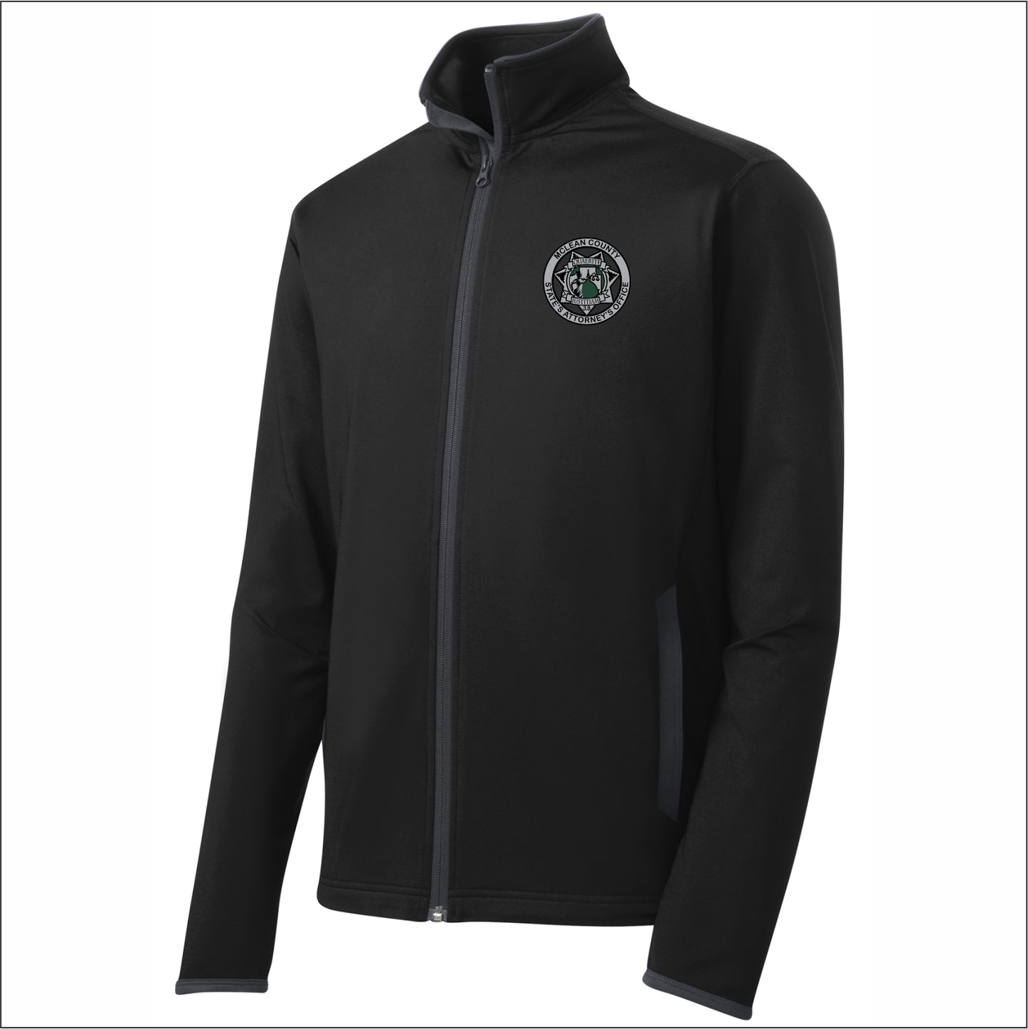 McLean Co State's Attorney Stretch Full-Zip Contrast Performance
