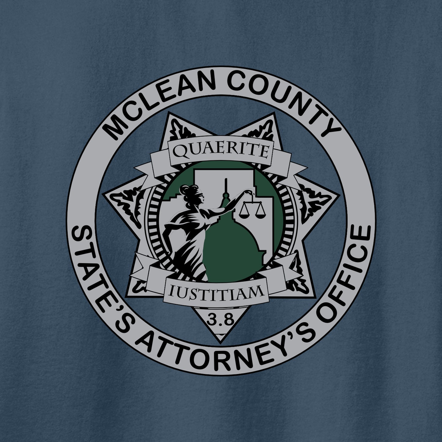 McLean Co State's Attorney Beach Wash Garment-Dyed Long Sleeve T-shirt