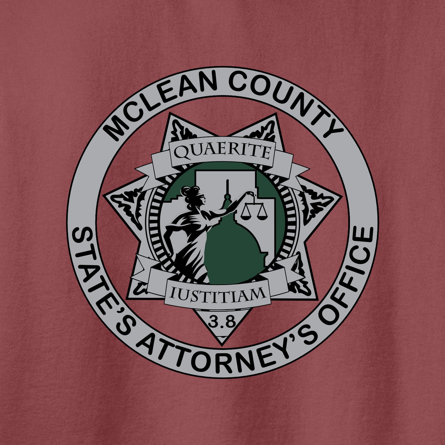 McLean Co State's Attorney Beach Wash Garment-Dyed T-shirt