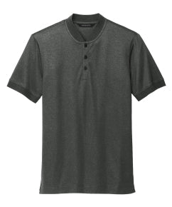 ALL Stretch Pique 3 Button Henley