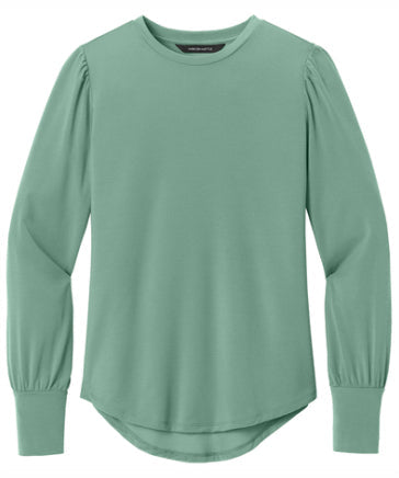 ALL Ladies Stretch Jersey Long Sleeve Blouson Top