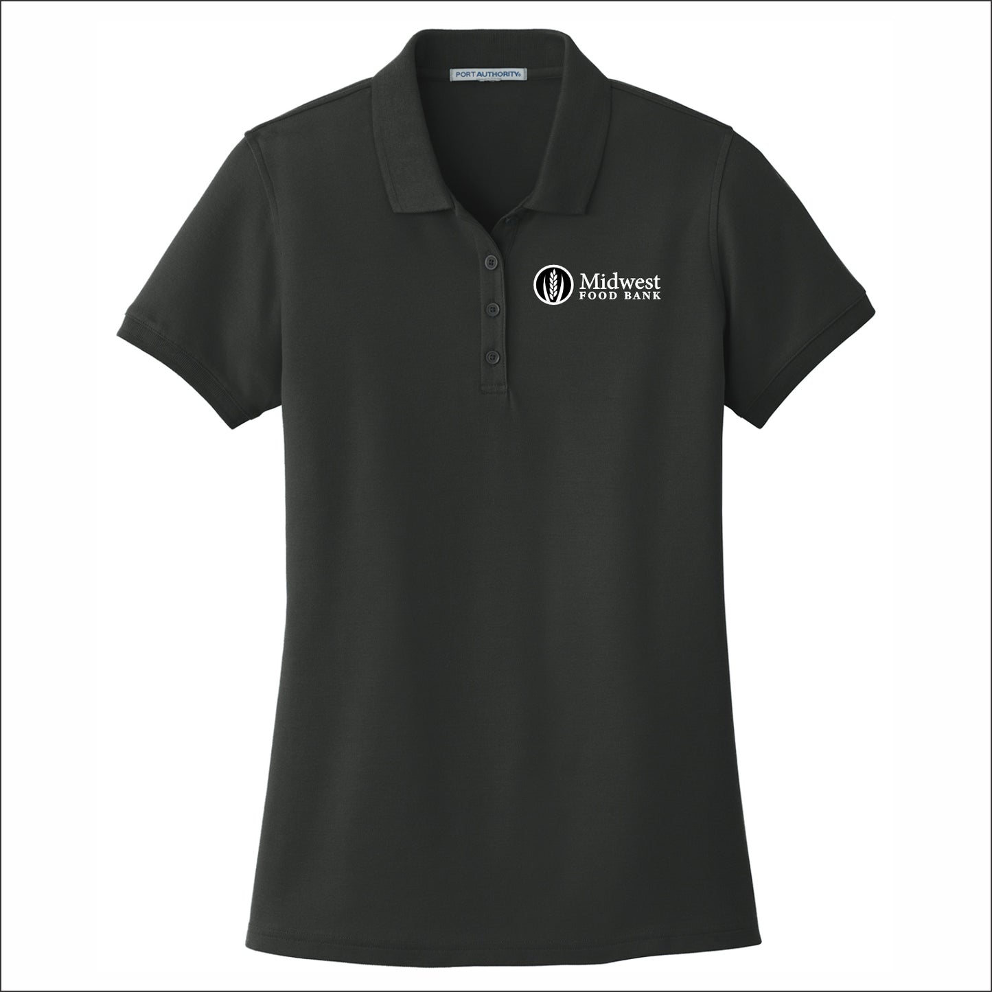 Midwest Food Bank Ladies Classic Pique Short Sleeve Polo Shirt