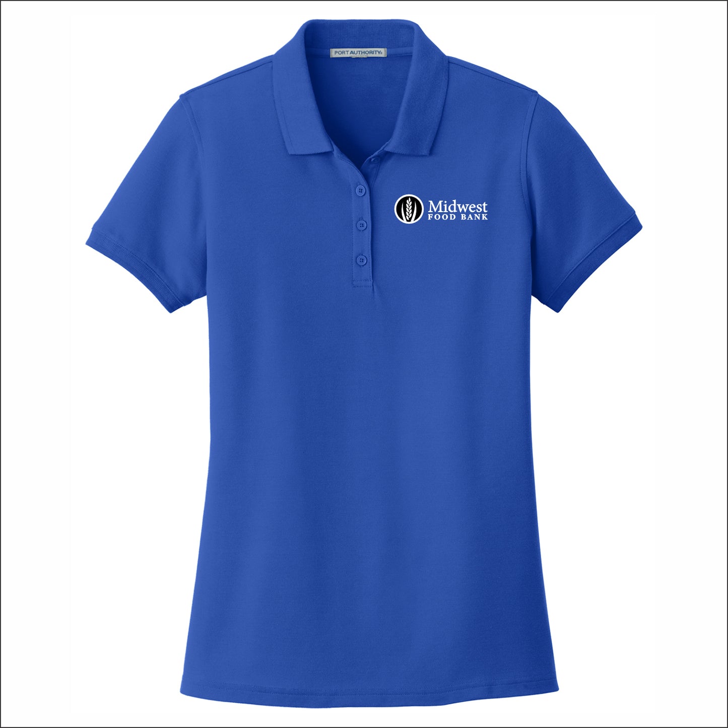 Midwest Food Bank Ladies Classic Pique Short Sleeve Polo Shirt
