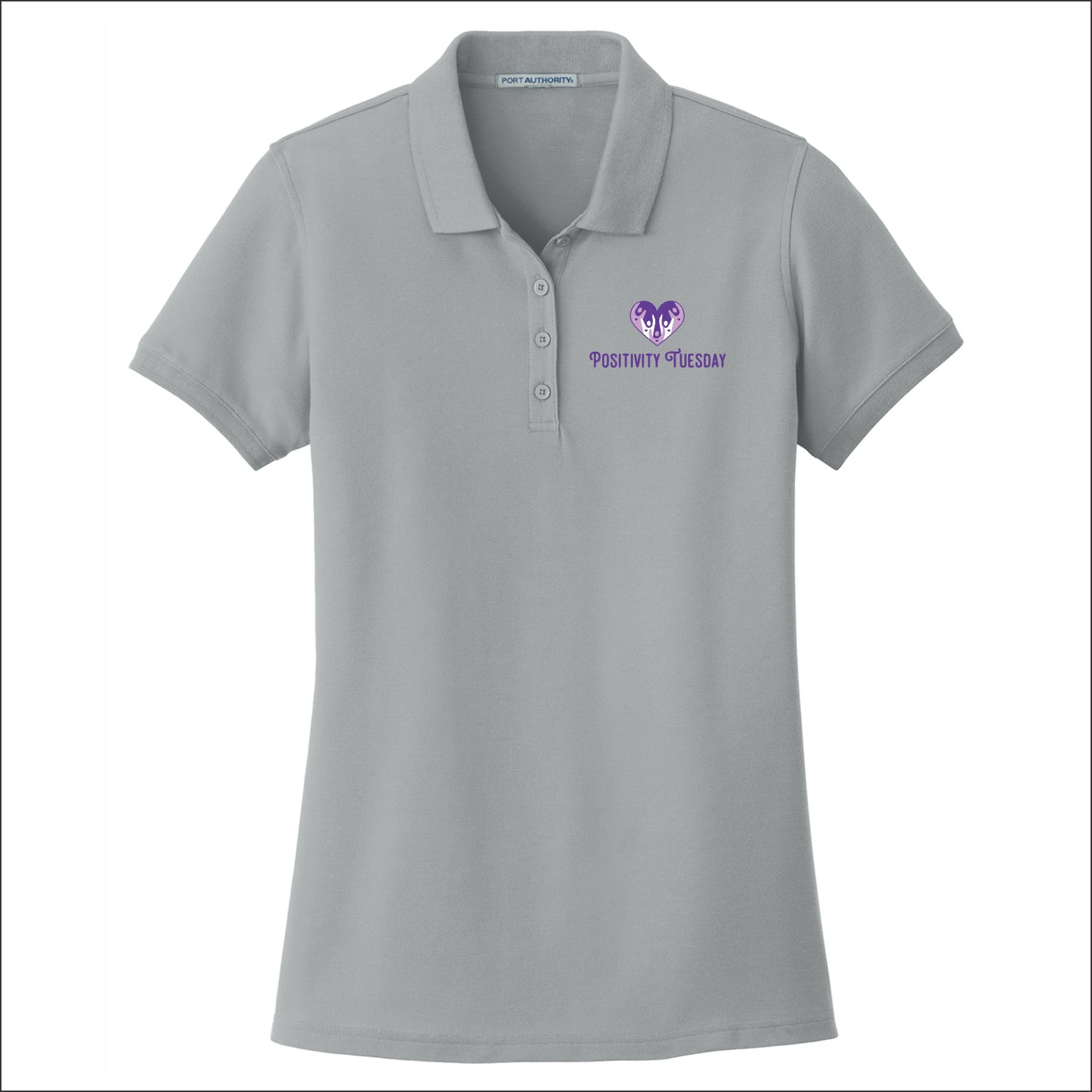 Positivity Tuesday Ladies Classic Pique Short Sleeve Polo Shirt