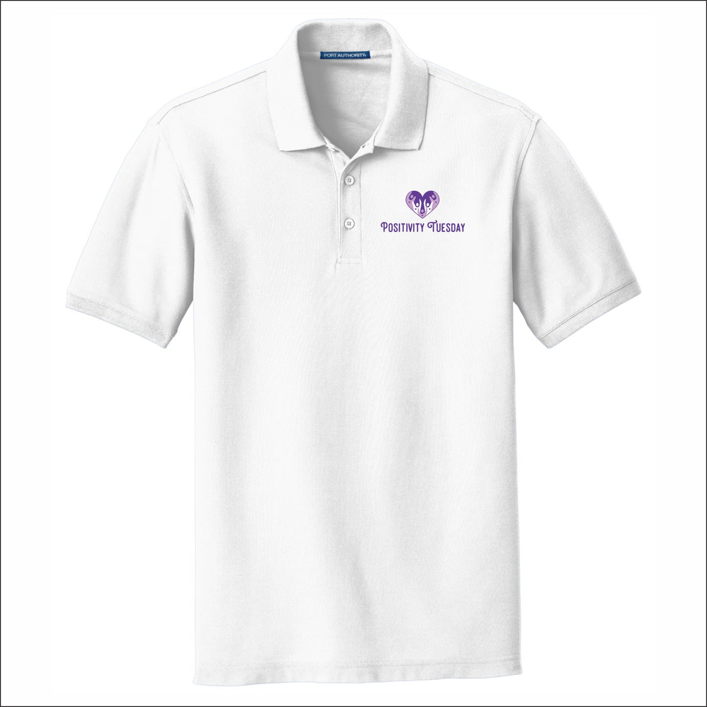 Positivity Tuesday Classic Pique Short Sleeve Polo Shirt