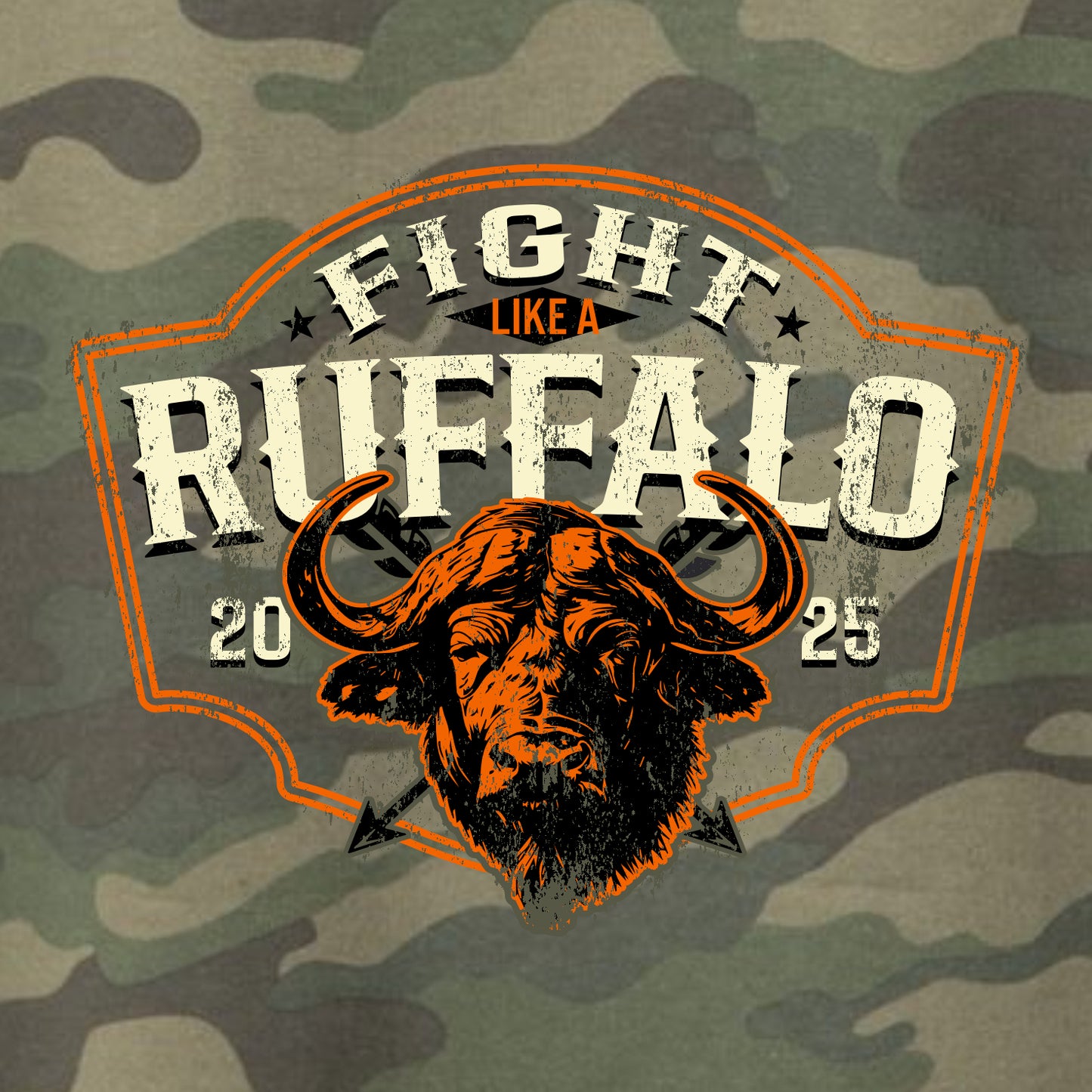 Fight Like A Ruffalo Camouflage Hooded Sweatshirt