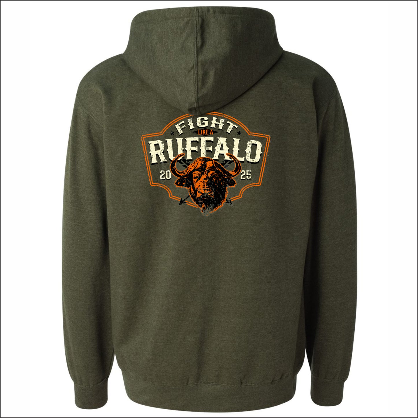 Fight Like A Ruffalo Camouflage Hooded Sweatshirt