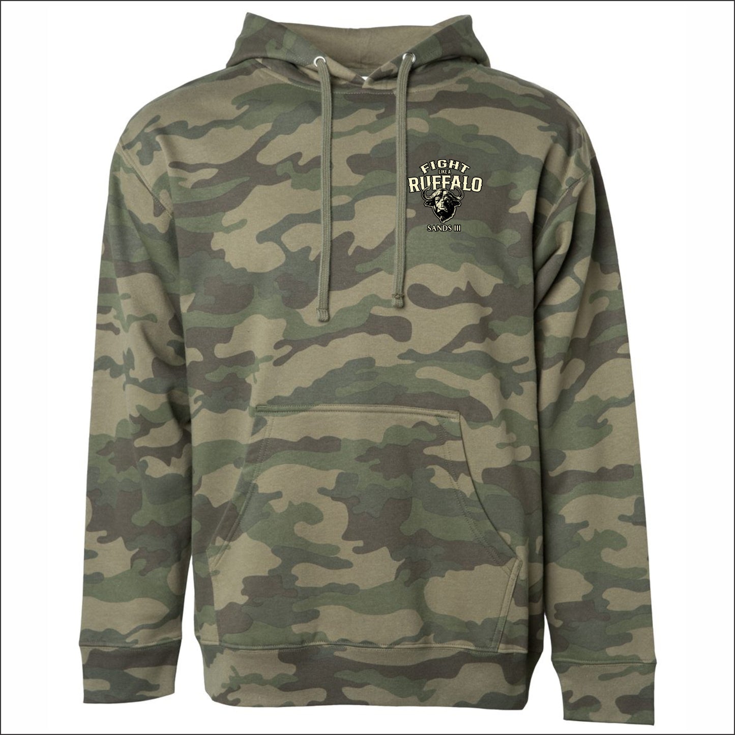 Fight Like A Ruffalo Camouflage Hooded Sweatshirt