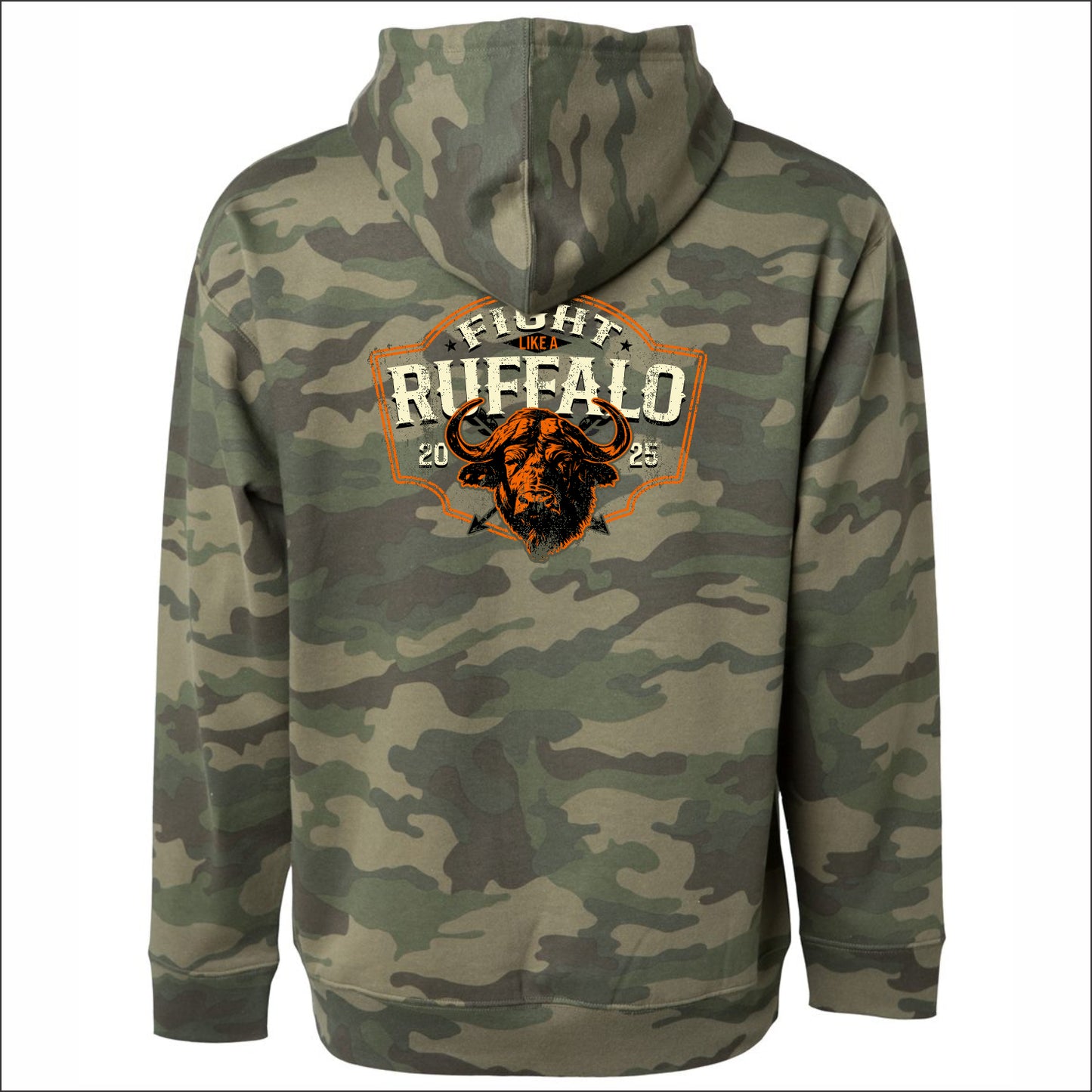 Fight Like A Ruffalo Camouflage Hooded Sweatshirt
