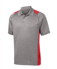 ALL Heather Colorblock Performance Polo Shirt