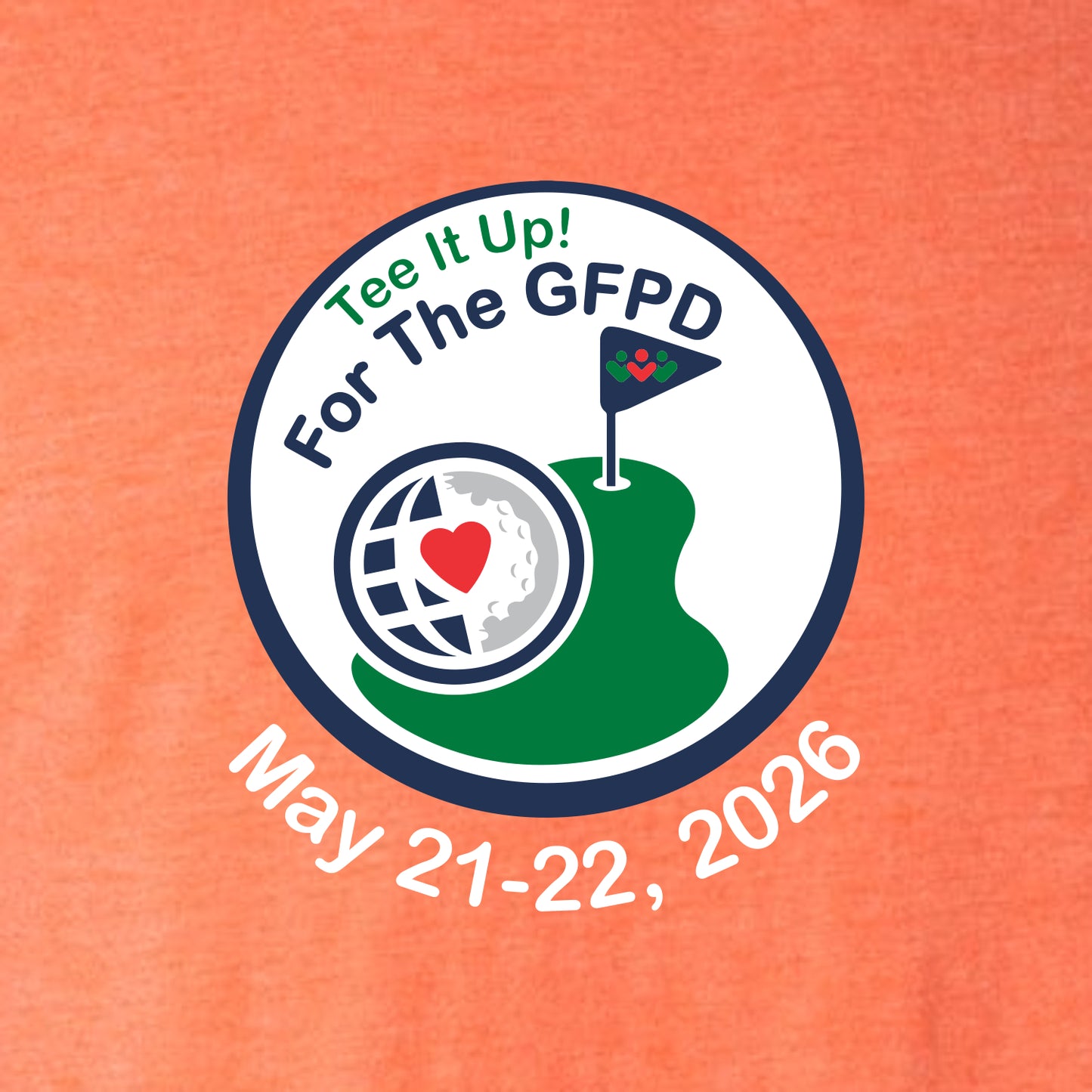 Tee It Up! for the GFPD Softstyle Short Sleeve T-shirt - Design A