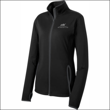 Westminster Village Ladies Stretch Full-Zip Contrast Performance