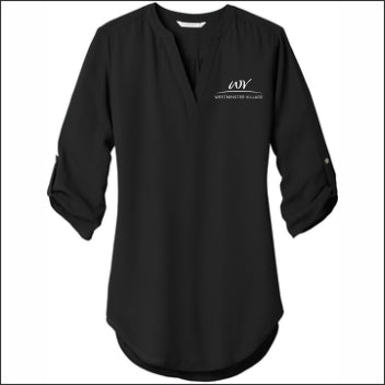 Westminster Village Ladies 3/4 Sleeve Tunic Blouse
