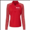 The Picklr Ladies Adidas Shoulder Stripe 1/4 Zip Sweater